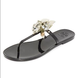 Tory Burch Blossom Jelly Thong Sandals Size 8